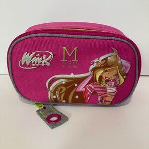 Vintage Y2K Winx Club Cosmetics Makeup Bag Case Pencil Holder 2008 Rainbow Team